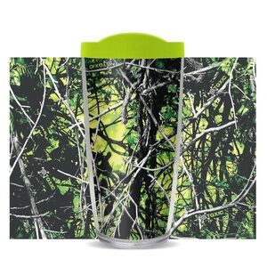 New Lime Green Toxic Camo Tumbler 16oz